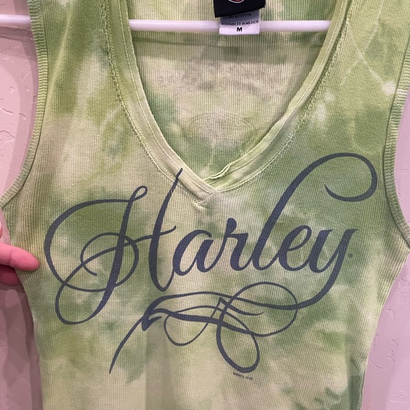 Harley-Davidson Green Tie-Dye Tank Top - Picture 4 of 6